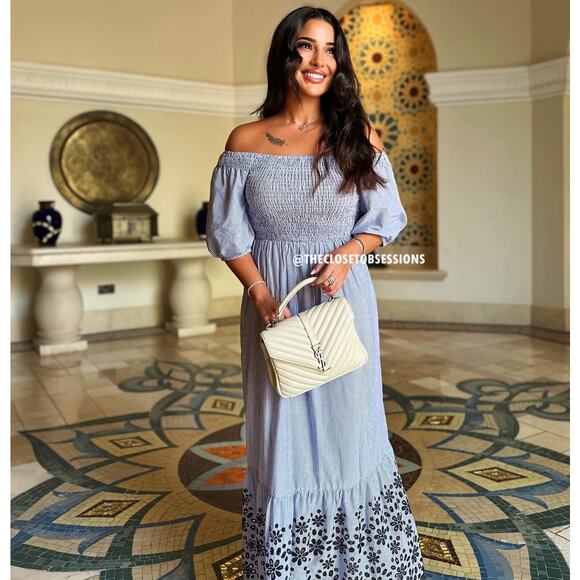 ZARA Balloon Sleeve Long Dress NWT - Picture 2 of 16